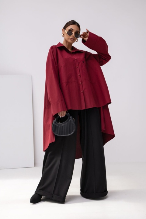 Koszula TOO Miss City bordo