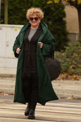 Kurtka puchowa HELEN Rivabella long green