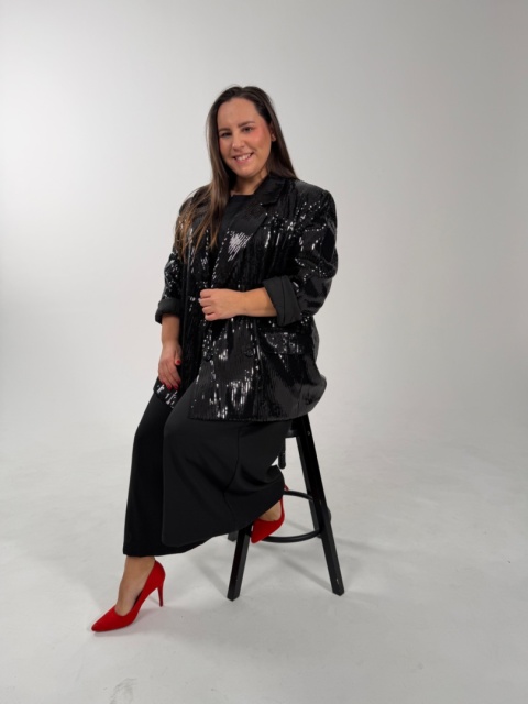 Marynarka CHICO cekiny czarna