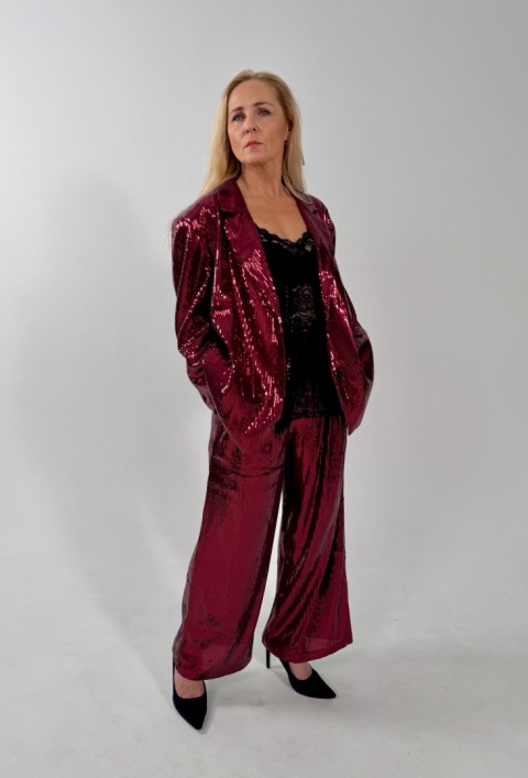 Marynarka CHICO cekiny red