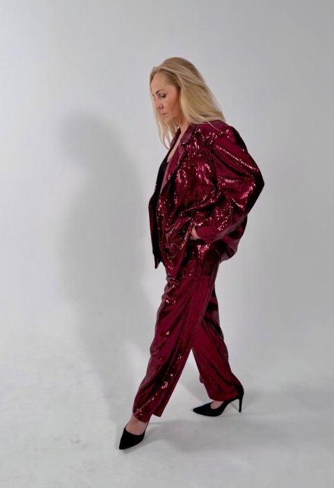 Marynarka CHICO cekiny red