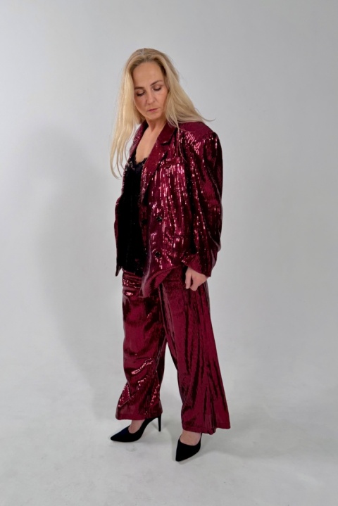 Marynarka CHICO cekiny red