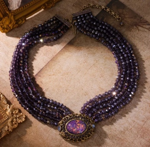 Naszyjnik MARIA lila