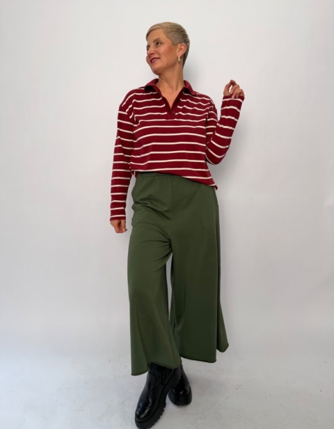 Spodnie Kuloty PRINI Wendy Trendy zielone