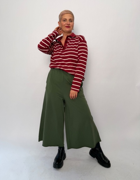 Spodnie Kuloty PRINI Wendy Trendy zielone