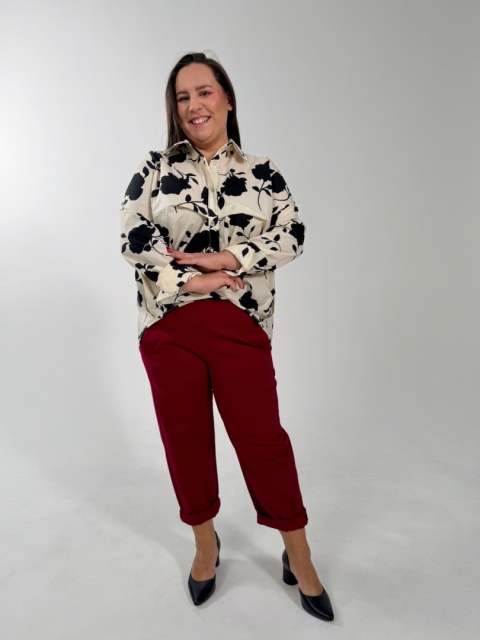 Spodnie TINA Wendy Trendy bordo