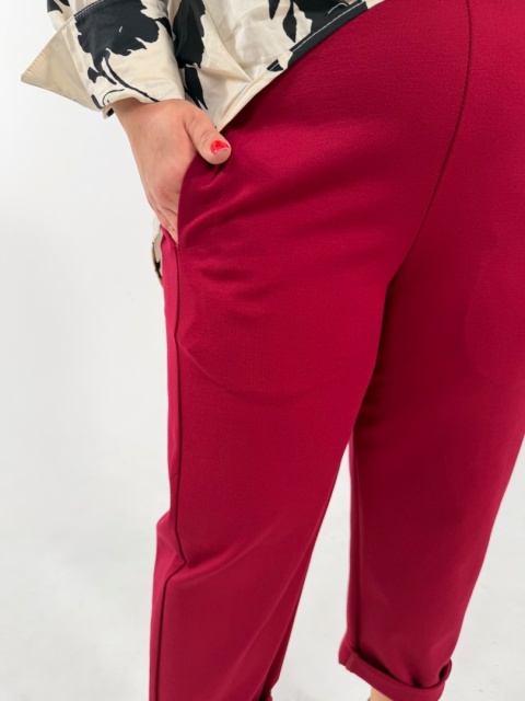 Spodnie TINA Wendy Trendy bordo