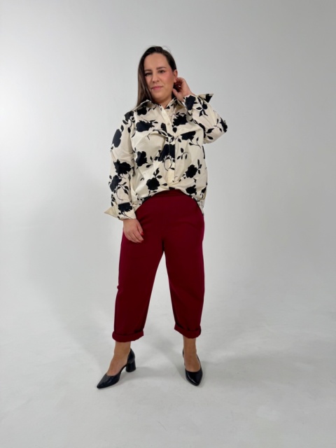 Spodnie TINA Wendy Trendy bordo