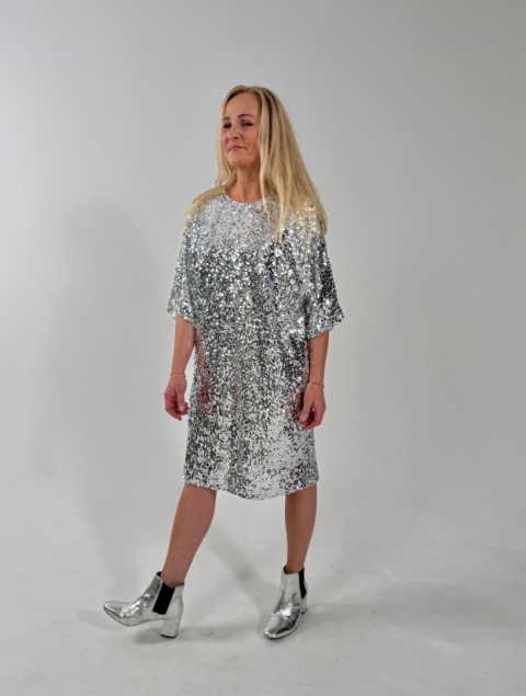Sukienka ALEX silver cekiny