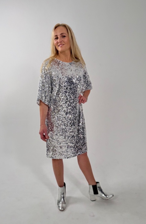 Sukienka ALEX silver cekiny