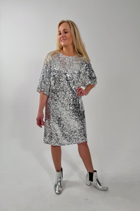Sukienka ALEX silver cekiny