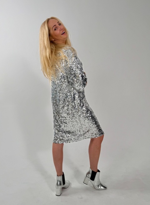 Sukienka ALEX silver cekiny