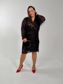 Sukienka ALISON czarna cekiny