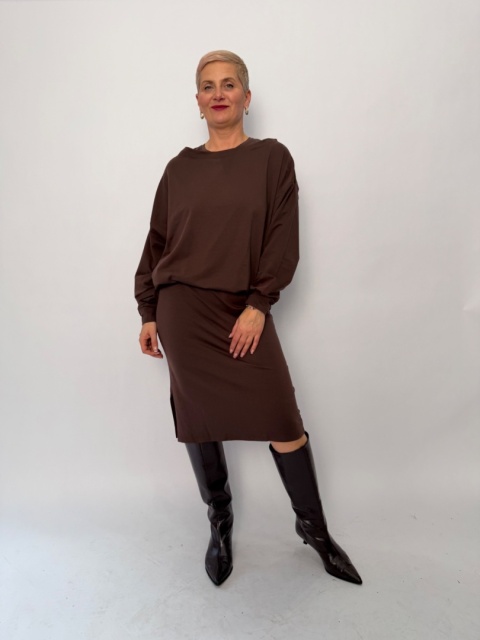 Sukienka BETI brązowa