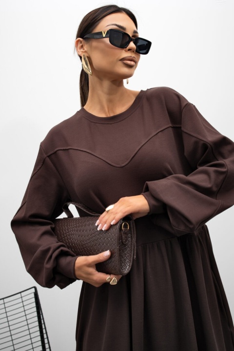 Sukienka FLOW Miss City choco