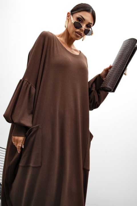 Sukienka OTULINE Miss City choco