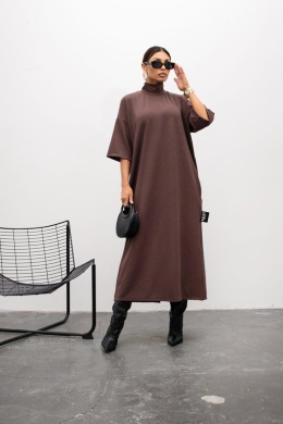 Sukienka STARS Miss City choco