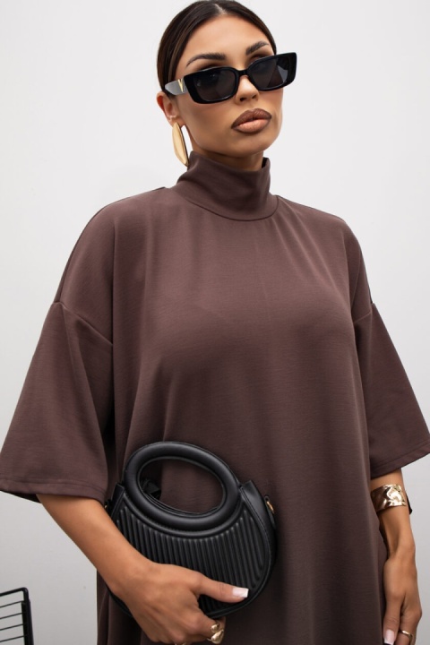 Sukienka STARS Miss City choco