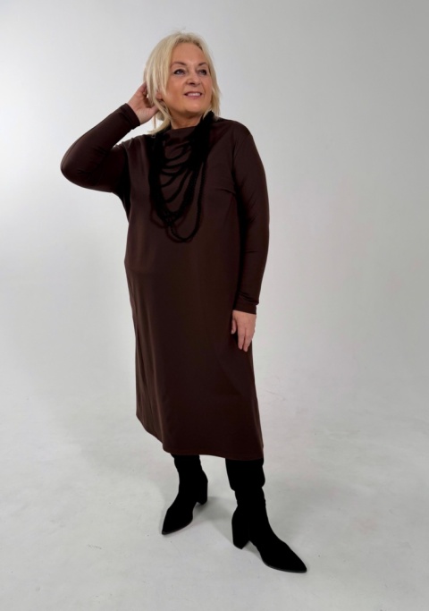 Sukienka FINA Rivabella czekolada