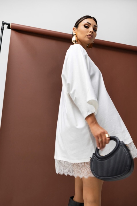 T-shirt COME Miss City Official biała