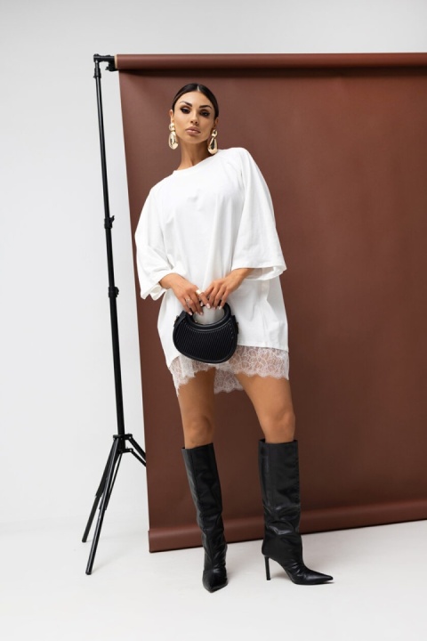 T-shirt COME Miss City Official biała