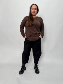 Bluzka basic HANA czekolada