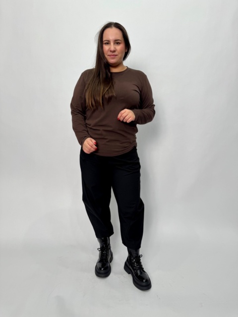 Bluzka basic HANA czekolada