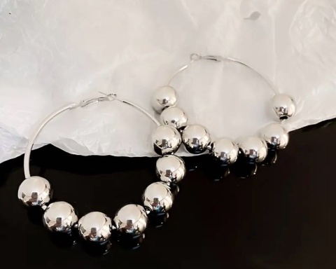 Kolczyki KULKI srebrne