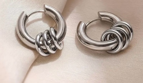 Kolczyki SPLOTKI srebrne