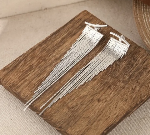 Kolczyki ICE srebrne