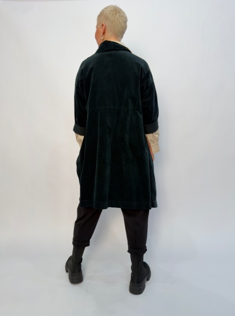 Płaszcz KELLY Wendy Trendy aksamit czarny