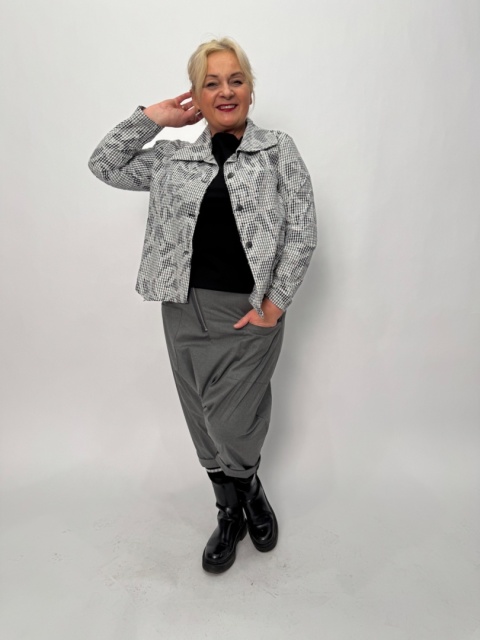 Spodnie baggy BERI Wendy Trendy szare