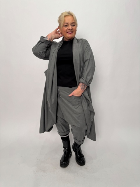 Spodnie baggy BERI Wendy Trendy szare