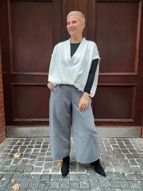 Spodnie Kuloty DENIS Wendy Trendy gołębie