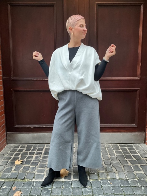 Spodnie Kuloty DENIS Wendy Trendy gołębie