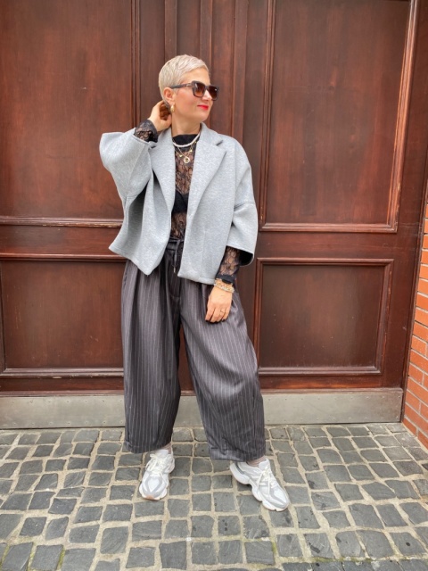 Żakiet AURA szary Wendy Trendy