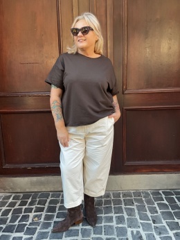 Bluzka Bluza FIDŻI czekolada Wendy Trendy