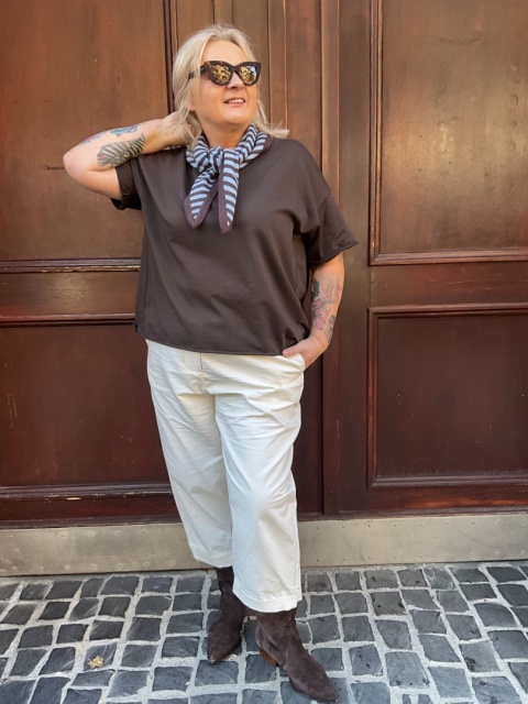 Bluzka Bluza FIDŻI czekolada Wendy Trendy