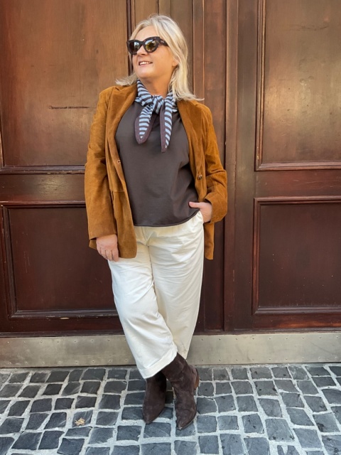 Bluzka Bluza FIDŻI czekolada Wendy Trendy