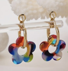 Kolczyki KWIATEK green