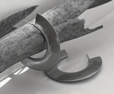 Kolczyki MIT kolor srebrny