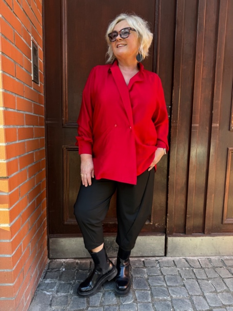 Koszula TENI Rivabella czerwona