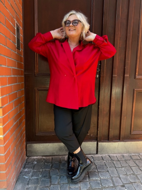 Koszula TENI Rivabella czerwona