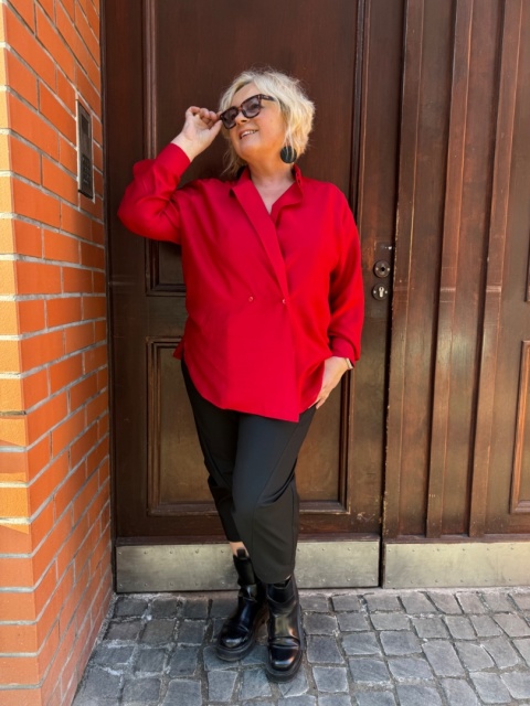 Koszula TENI Rivabella czerwona