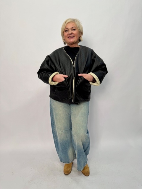 Kurtka KUFAJKA czarna PTASZEK