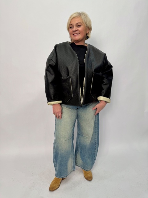 Kurtka KUFAJKA czarna PTASZEK