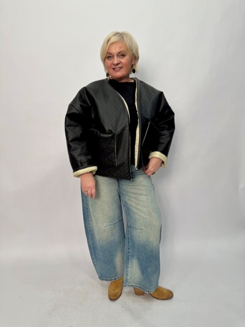 Kurtka KUFAJKA czarna PTASZEK