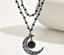 Naszyjnik CZARNY KSIĘŻYC