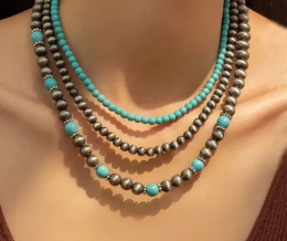Naszyjnik TURKUSOWY KOMPLET