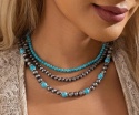 Naszyjnik TURKUSOWY KOMPLET